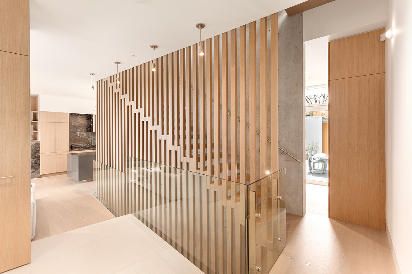 Printed feature sheets laid out on a table